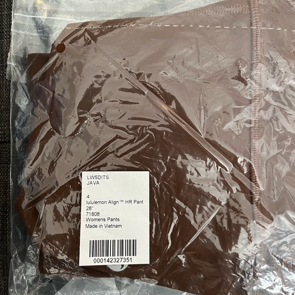 LULULEMON ALIGN HIGH WAISTED LEGGINGS size 4 Java 28” - Picture 7 of 7